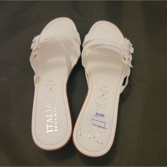 BRAND NEW ITALIAN SHOEMAKER SIDE FORAL DESIGN WEDGE SANDAL - Picture 8 of 15